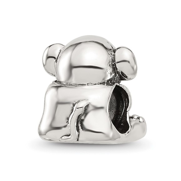 925 Sterling Silver Reflections Sitting Elephant Bracelet Necklace Charm Bead - Picture 6 of 6